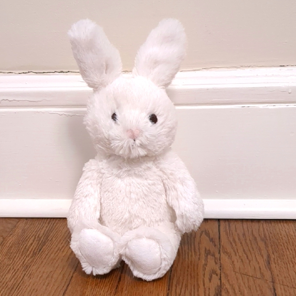 Pottery Barn Kids White Easter Bunny Stuffed Animal - 13 Inches